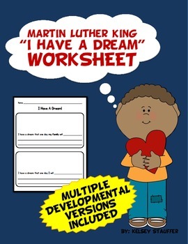 Preview of MLK Day "I Have a Dream" Worksheet