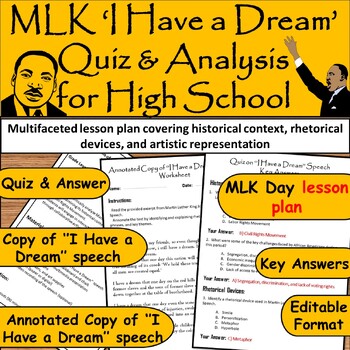 mlk speech to high school students