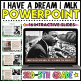 MLK Day Martin Luther King, Jr Biography PowerPoint 3rd 4t
