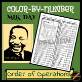 MLK Day Math Color By Number: Order of Operations