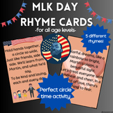 MLK Day Rhyme Cards (Montessori, Preschool)
