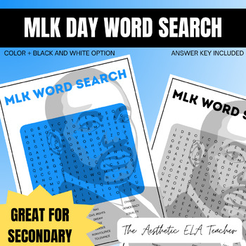 Preview of MLK Day Word Search