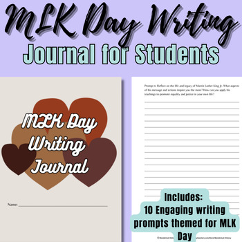 Preview of MLK Day Activities- Writing Journal for Students| 
