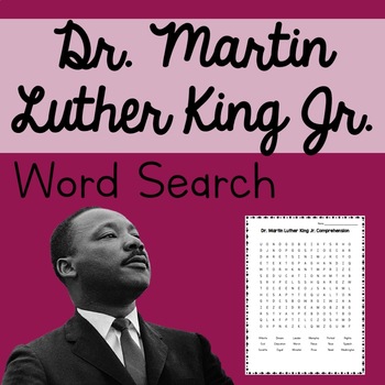 MLK FREE Word Search by Teach Middle | TPT