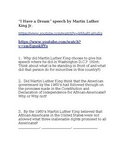 MLK "I Have A Dream Speech" video questions
