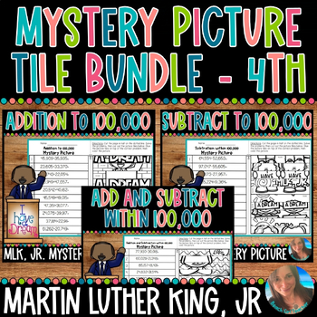 Preview of MLK, JR. ADD AND SUBTRACT TO 100,000 BUNDLE | 4TH GRADE | 4.NR.2 | 4.NBT.B.4