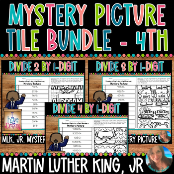 Preview of MLK, JR. DIVIDE BY 1-DIGIT NUMBERS BUNDLE | 4.NR.2 | 4.NBT.B.5