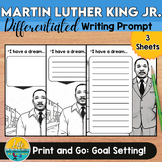 Martin Luther King Jr. Differentiated Goal Setting Writing Prompt