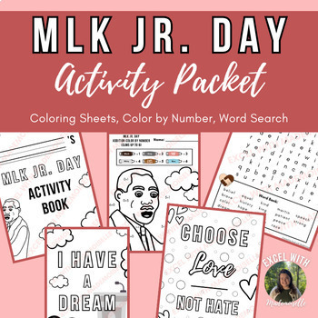 Preview of Martin Luther King Jr. Day Activity Packet - MLK Jr Activities - Morning Work