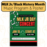 MLK Jr Day and Black History Month Music Concert Program a