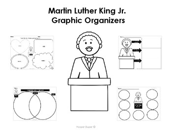 Preview of Martin Luther King Jr. Graphic Organizers and Templates