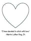 MLK Jr. Heart Keepsake Quote