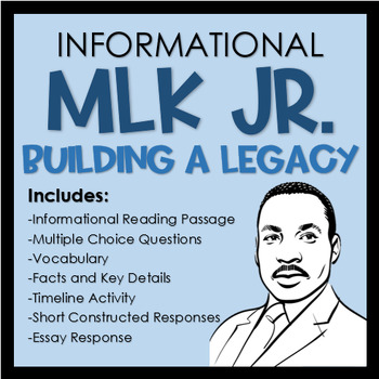 Preview of MLK Jr. Informational Activity Pack