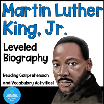 Preview of MLK - Leveled Reading passage with Comprehension Questions - Digital and PDF