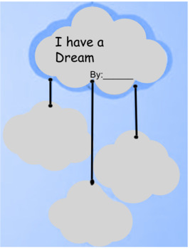 Preview of MLK Martin Luther King Dream Cloud