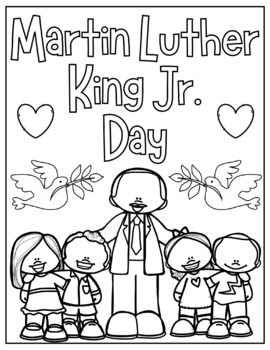 MLK Martin Luther King Jr. Day Coloring Page by Millhouse Firsties