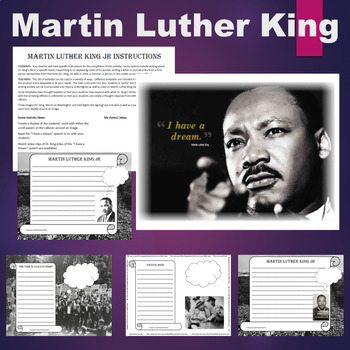Preview of MLK - Martin Luther King Jr. Writing Activity Set