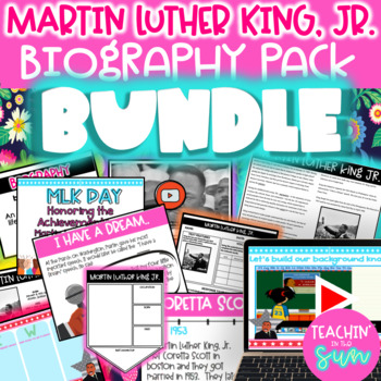Preview of MLK Martin Luther King huge BIOGRAPHY BUNDLE | Black History Month BHM