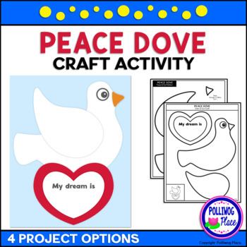 Preview of MLK Peace Dove Craft Activity - Martin Luther King I Have a Dream FREE