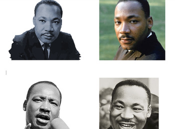 Preview of MLK Profile Pictures for Monument Challenge