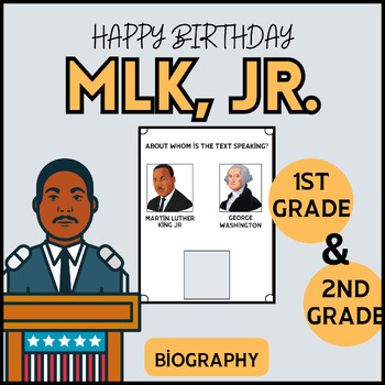 Preview of MLK Reading Comprehension Passages and Questions {MLK Activities 1st 2nd Grade}