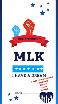 Preview of MLK Reflection Packet 4 language bundle ELL/ESOL/MLL/ALL