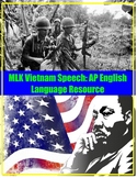 MLK Vietnam speech scaffolded reading AP multiple choice, 