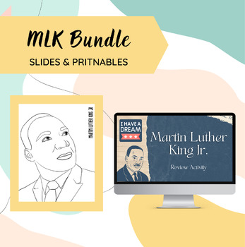 Preview of MLK Trivia Activity & Black History Coloring Sheets