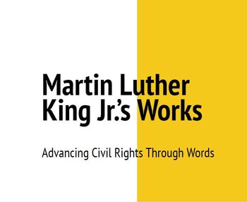 Preview of MLK Works Lesson