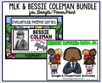 Preview of MLK and Bessie Coleman BUNDLE Pack for Google and PowerPoint