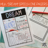 MLK's "I have a Dream" Speech One-Pagers (PDF and Digital)
