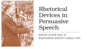 Preview of MLK's use of rhetorical devices - PowerPoint engagement lesson with KEY