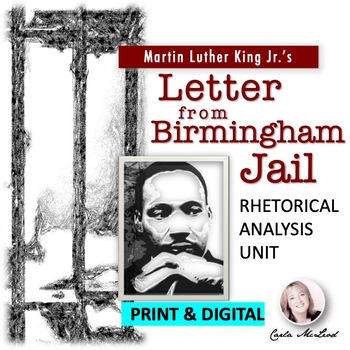 Preview of Letter from Birmingham Jail - MLK - Rhetorical Analysis Close Reading Unit