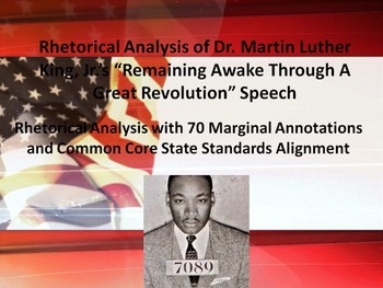 Preview of MLK’s "Remaining Awake Through a Great Revolution" Speech Rhetorical Analysis