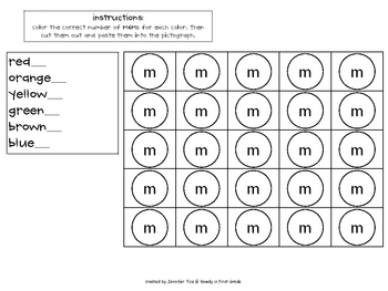 M&M Graphing Activities by Jennifer Tice | Teachers Pay Teachers