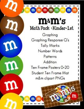 Preview of M&M Math Pack : Kinder - 1st