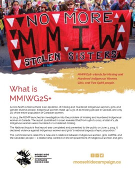 Preview of MMIWG2S+  Indigenous Education on Missing & Murdered matriarchs and two spirit