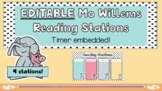 MO WILLEMS Themes Reading Stations EDITABLE