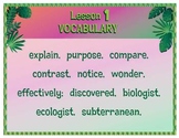 Grade 5 ELA MOD 2A, Unit1 Vocabulary and LTT