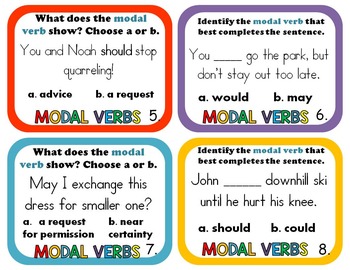  Modal Auxiliary Verbs  by Rock Paper Scissors Teachers 