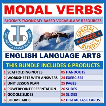 Preview of MODAL VERBS: CLASSROOM RESOURCES - BUNDLE