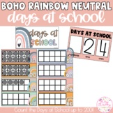 MODERN BOHO RAINBOW Days at School Display | 100 Days of School