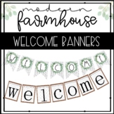 MODERN Farm Farmhouse EDITABLE Welcome Sign SET 2! Classro