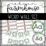 MODERN Farm Farmhouse EDITABLE Word wall SET 2! Classroom Decor