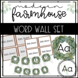 MODERN Farm Farmhouse EDITABLE Word wall SET 1! Classroom Decor