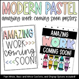 MODERN PASTEL Amazing Work Coming Soon Posters | Muted Rai