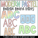 MODERN PASTEL Bulletin Board Letters