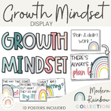 MODERN RAINBOW Growth Mindset Display | Calm Colors Classr