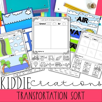Preview of Modes Of Transportation Sorting Worksheet & Activities