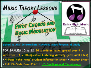 Preview of MODULATION in Music and PIVOT CHORDS